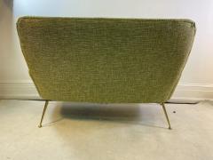 Marco Zanuso MID CENTURY MODERNIST BRASS LEG ITALIAN SETTEE ATTRIBUTED TO MARCO ZANUSO - 1319406
