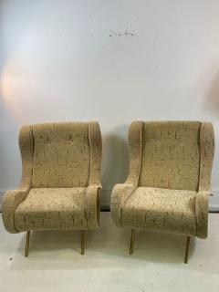 Marco Zanuso MODERNIST PAIR OF MARCO ZANUSO STYLE LOUNGE CHAIRS - 1238381