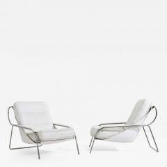 Marco Zanuso Maggiolina Leather Lounge Chairs for Zanotta Italy 1970 - 2459704