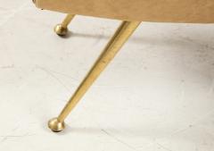 Marco Zanuso Marco Zanuso Leather Brass Ottomans - 2024467