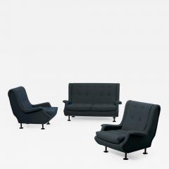 Marco Zanuso Marco Zanuso Regent Set of Settee and Lounge Chairs for Arflex - 1366704