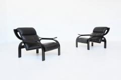 Marco Zanuso Marco Zanuso pair of armchairs model Woodline Arflex Italy 1964 - 3698388