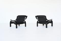 Marco Zanuso Marco Zanuso pair of armchairs model Woodline Arflex Italy 1964 - 3698391