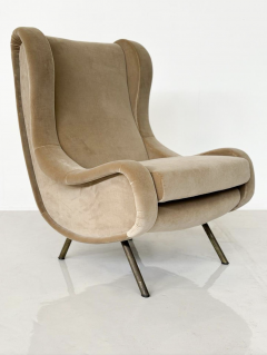 Marco Zanuso Mid Century Modern Armchair by Marco Zanuso Italy 1960s New Upholstery - 3341052