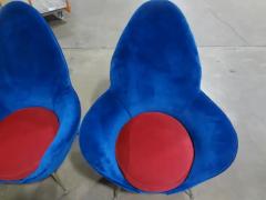 Marco Zanuso Pair Of Italian Modern Lounge Chairs By Marco Zanuso - 3668106