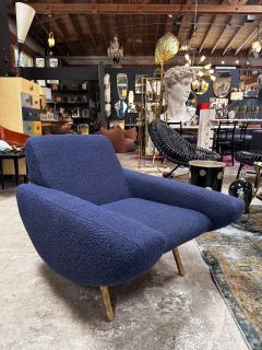 Marco Zanuso Pair of 2 Mid Century Italian Armchairs In Style of Zanuso 1960 - 3262235