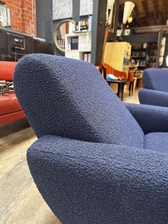 Marco Zanuso Pair of 2 Mid Century Italian Armchairs In Style of Zanuso 1960 - 3262236