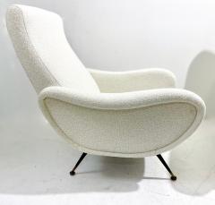 Marco Zanuso Pair of Italian Mid Century Modern Armchairs in the Style of Marco Zanuso - 2875484