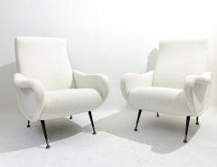 Marco Zanuso Pair of Italian Mid Century Modern Armchairs in the Style of Marco Zanuso - 2875486