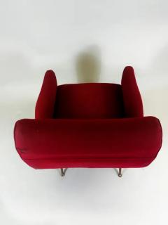 Marco Zanuso Pair of Italian Mid Century Modern Lounge Lady Chairs in Style of Marco Zanuso - 4112116