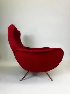 Marco Zanuso Pair of Italian Mid Century Modern Lounge Lady Chairs in Style of Marco Zanuso - 4112119