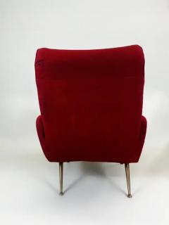Marco Zanuso Pair of Italian Mid Century Modern Lounge Lady Chairs in Style of Marco Zanuso - 4112121