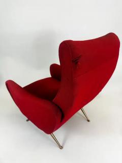 Marco Zanuso Pair of Italian Mid Century Modern Lounge Lady Chairs in Style of Marco Zanuso - 4112122