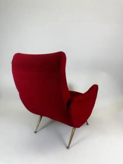 Marco Zanuso Pair of Italian Mid Century Modern Lounge Lady Chairs in Style of Marco Zanuso - 4112177