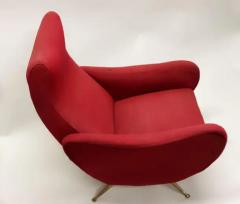 Marco Zanuso Pair of Italian Mid Century Modern Lounge Lady Chairs in Style of Marco Zanuso - 4112181