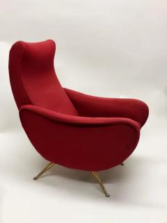 Marco Zanuso Pair of Italian Mid Century Modern Lounge Lady Chairs in Style of Marco Zanuso - 4112186