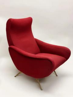 Marco Zanuso Pair of Italian Mid Century Modern Lounge Lady Chairs in Style of Marco Zanuso - 4112190