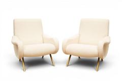 Marco Zanuso Pair of Lady Lounge Chairs by Marco Zanuso Italy 1960s - 4690340