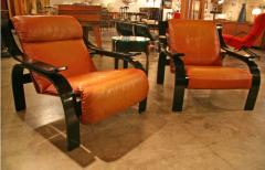 Marco Zanuso Pair of Marco Zanuso Armchairs in Leather for Arflex - 596199