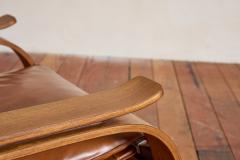 Marco Zanuso Pair of Marco Zanuso Leather Armchairs - 4277823