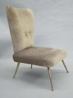 Marco Zanuso Pair of Mid Century Modern Slipper or Lounge Chairs Attributed to Marco Zanuso - 1746267