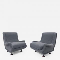 Marco Zanuso Pair of Mid Century Regent Armchairs by Marco Zanuso - 2534602