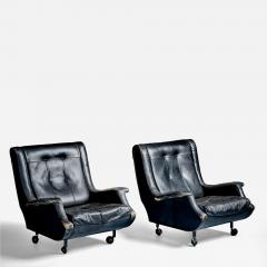 Marco Zanuso Pair of Regent Lounge Chairs by Marco Zanuso for Artflex - 4683822