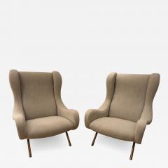 Marco Zanuso Pair of Senior armchairs for Arflex - 2119558