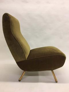 Marco Zanuso Rare Pair of Mid Century Modern Triennale Lounge Chairs Marco Zanuso Italy 1951 - 1746697