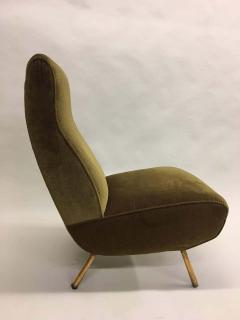 Marco Zanuso Rare Pair of Mid Century Modern Triennale Lounge Chairs Marco Zanuso Italy 1951 - 1746698