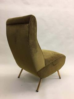 Marco Zanuso Rare Pair of Mid Century Modern Triennale Lounge Chairs Marco Zanuso Italy 1951 - 1746699