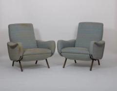 Marco Zanuso Rare original fabric Marco Zanuso Lady chairs Reclining Italy c1950 - 3823212