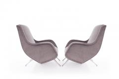 Marco Zanuso Set of Reading Lounge Chairs in Mohair Marco Zanuso Italy 1955 - 1235823