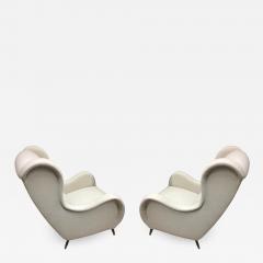 Marco Zanuso Style of Marco zanuso pair of wing lounge chair - 766618