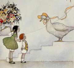 Margaret Evans Price Childrens Book Illustrator Mother Goose Children and Flowers - 3529075