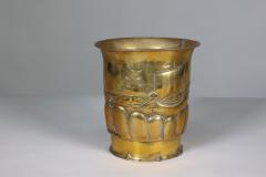 Margaret Gilmour Margaret Gilmour School An Arts Crafts Brass Planter with a Galleon at Sea - 4188406