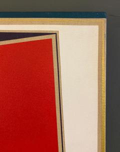 Margaret Pomfret Vintage Abstract Hard Edge Painting by Margaret Pomfret on Canvas - 4286075