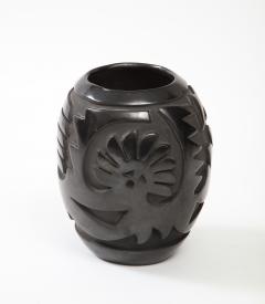 Margaret Tafoya Margaret Tafoya Pueblo Carved Black Pottery Vase - 2529322