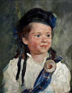 Margery Austen Ryerson Portrait of a Scottish Boy Like Robert Henri - 4174274