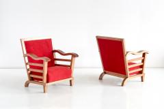 Marguerite Dubuisson Important Pair of Armchairs by Marguerite Dubuisson France 1947 - 1284845