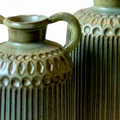 Mari Simmulsson Duo of Carved Vases by Mari Simmulson for Upsala Ekeby - 1577534