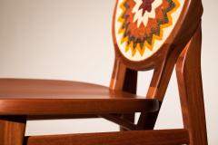 Maria Fernanda Paes de Barros Cocar Chair with headdress in Cabre va wood With artisans from Brazil - 3234493