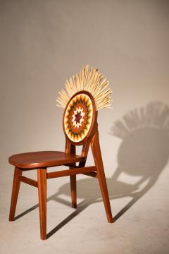 Maria Fernanda Paes de Barros Cocar Chair with headdress in Cabre va wood With artisans from Brazil - 3234495