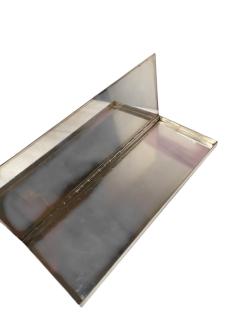 Maria Pergay 1970s Silver plated Belt series decorative box by Maria Pergay - 4421185