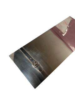 Maria Pergay 1970s Silver plated Belt series decorative box by Maria Pergay - 4421186