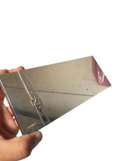 Maria Pergay 1970s Silver plated Belt series decorative box by Maria Pergay - 4421187