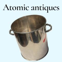 Maria Pergay 1970s Silver plated ice bucket by Maria Pergay - 4560576