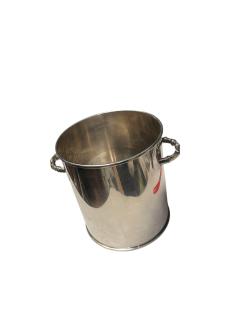 Maria Pergay 1970s Silver plated ice bucket by Maria Pergay - 4560579