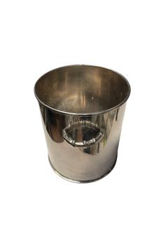 Maria Pergay 1970s Silver plated ice bucket by Maria Pergay - 4560581