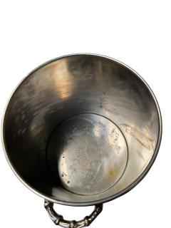 Maria Pergay 1970s Silver plated ice bucket by Maria Pergay - 4560584